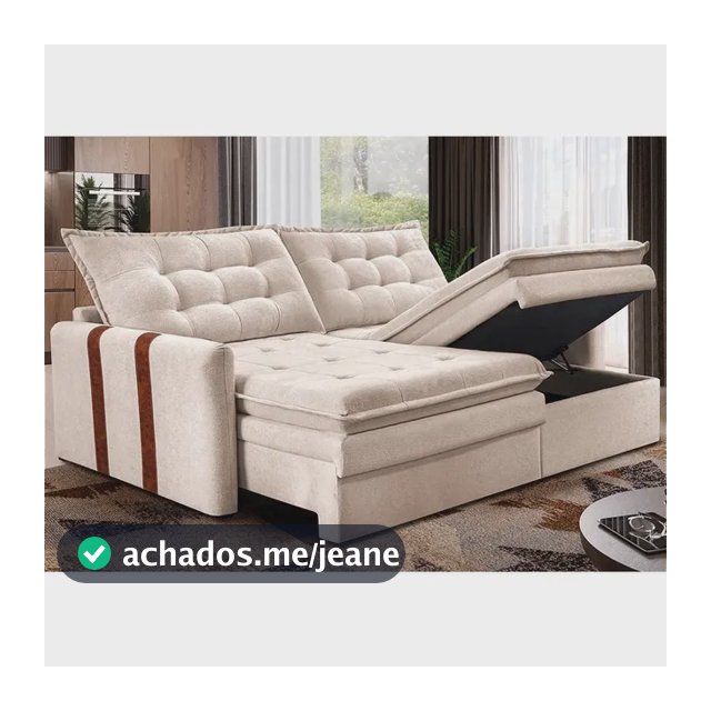 Sofá  Sem Caixa Retrátil 2,00m Soft Petit Boucle Cama Inbox