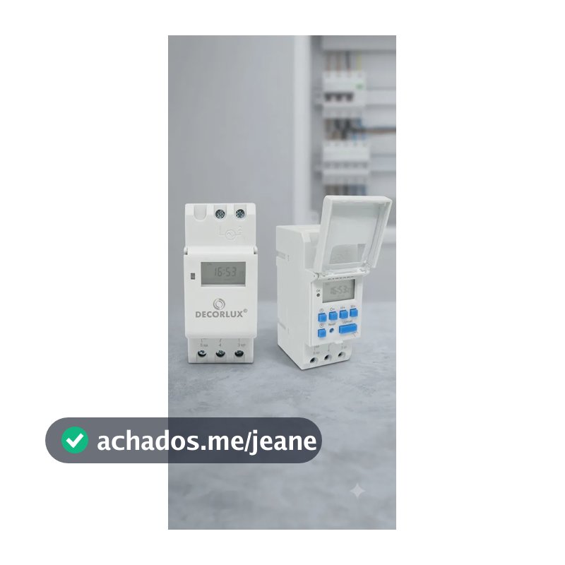 Temporizador Digital Industrial Din35 16a Te-4163 Decorlux