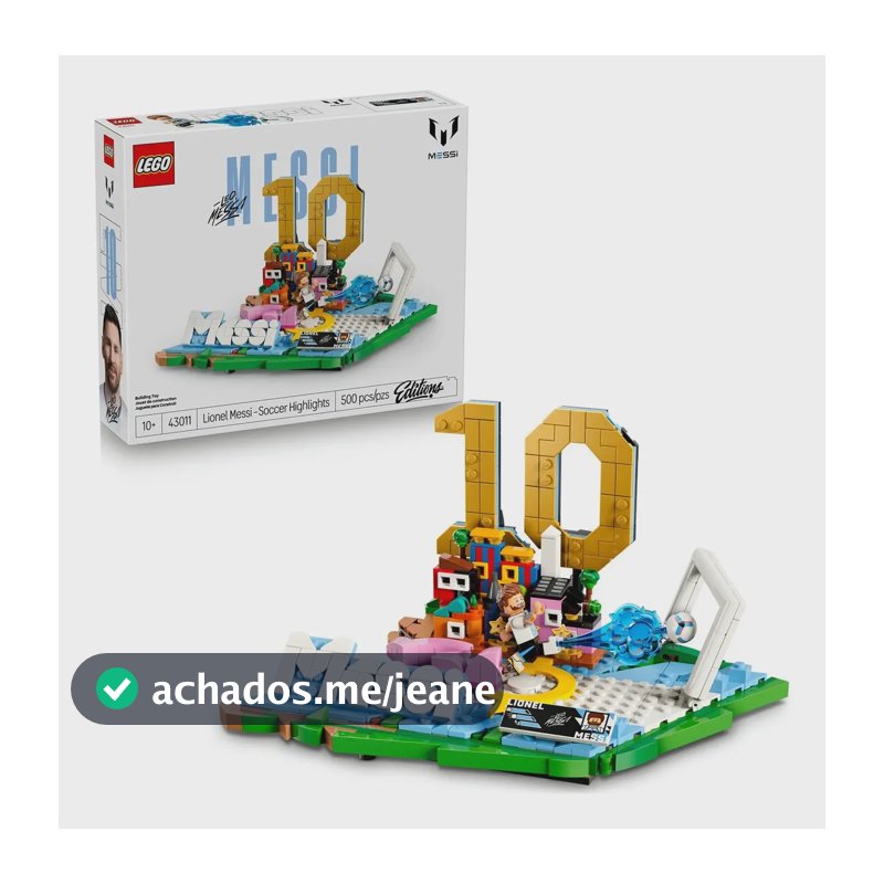 Lego Editions Destaques Do Futebol Lionel Messi 43011 500pçs 500 Lionel Messi
