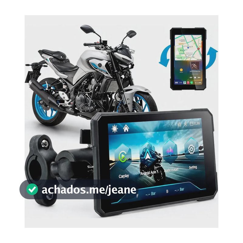 Multimídia Moto 5pol Carplay Android Auto H-tech Hm-502d Bt