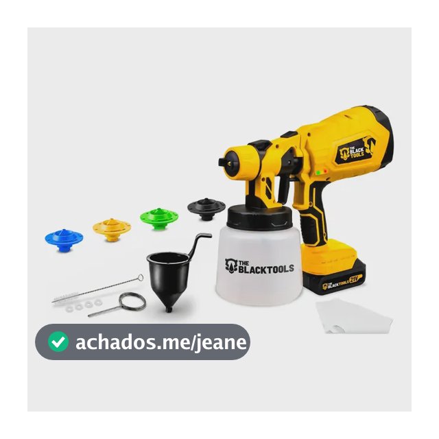 Pistola De Pintura Portátil The Black Tools Tpp21a Amarelo E Preto 127/220v