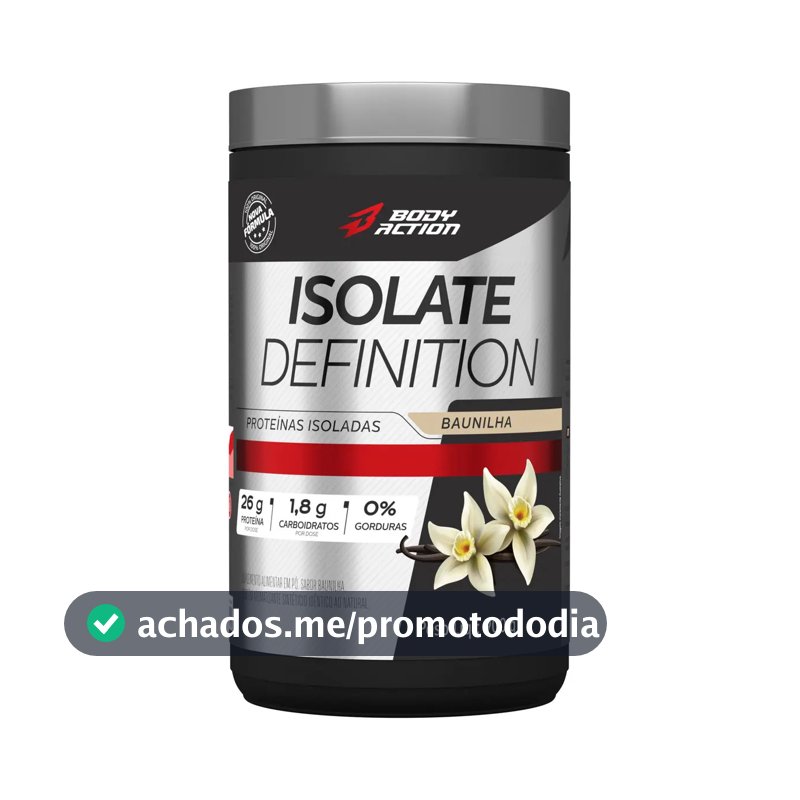 Proteína Bodyaction Tradicional Isolate Definition em pó sabor Baunilha x 900g