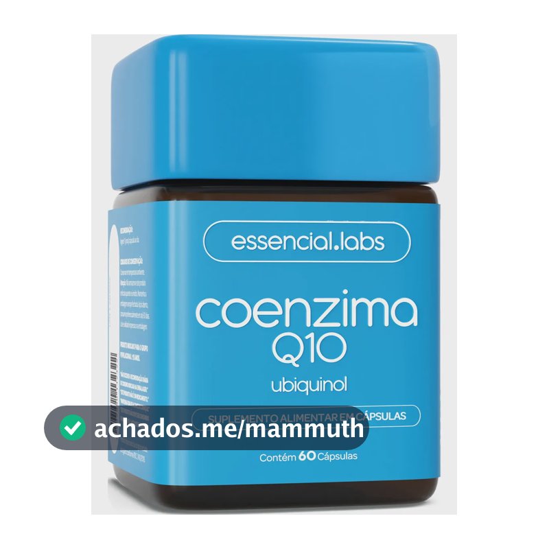 COENZIMA Q10 UBIQUINOL 100mg por Cápsula - 60 Cápsulas - Fórmula Concentrada com Matéria-prima Importada
