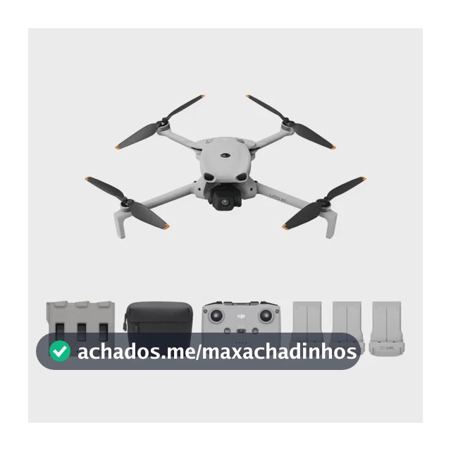 DJI Lito X1 Fly More Combo com DJI RC-N3, Drone com Câmera 4K para Iniciantes, Detecção de Obstáculos, ActiveTrack, Sensor de 1/1,3 Polegadas, Leve para Adultos, Transmissão de Vídeo de 15 km - DJI082