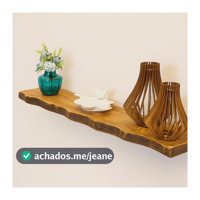 1 Prateleira  Painel Grossa Borda Rustica 90x24