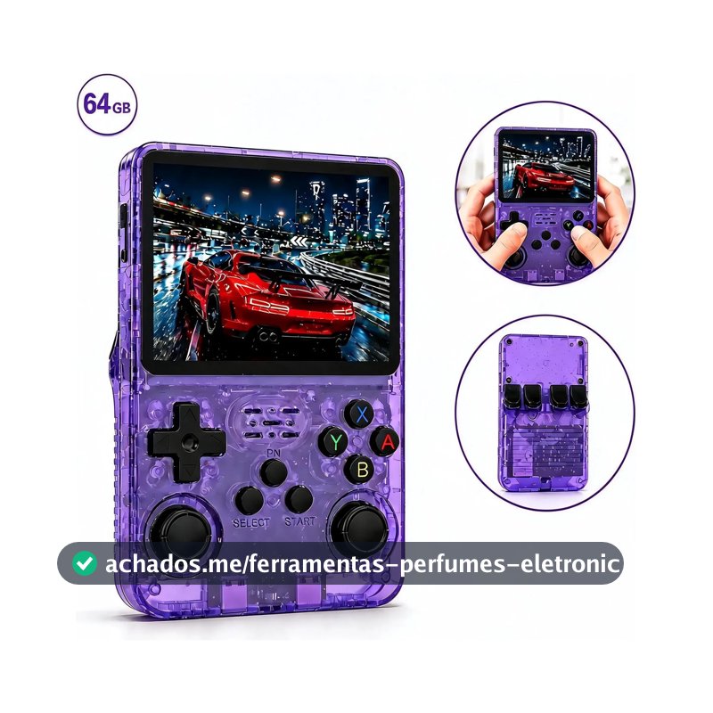 Tela Game Console Portátil Retrô Gamer Videogame 64 Gb