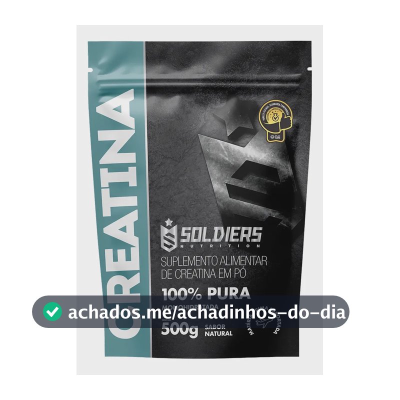 Creatina Soldiers Nutrition em pó Sem sabor x 500g