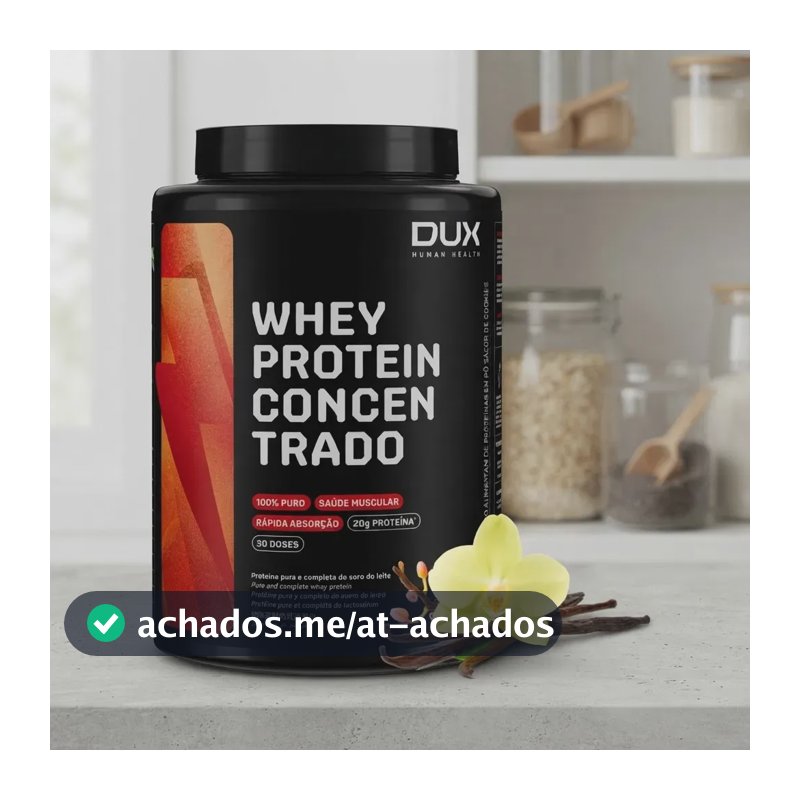 WHEY Protein Concentrado Dux em pó sabor Baunilha x 900g