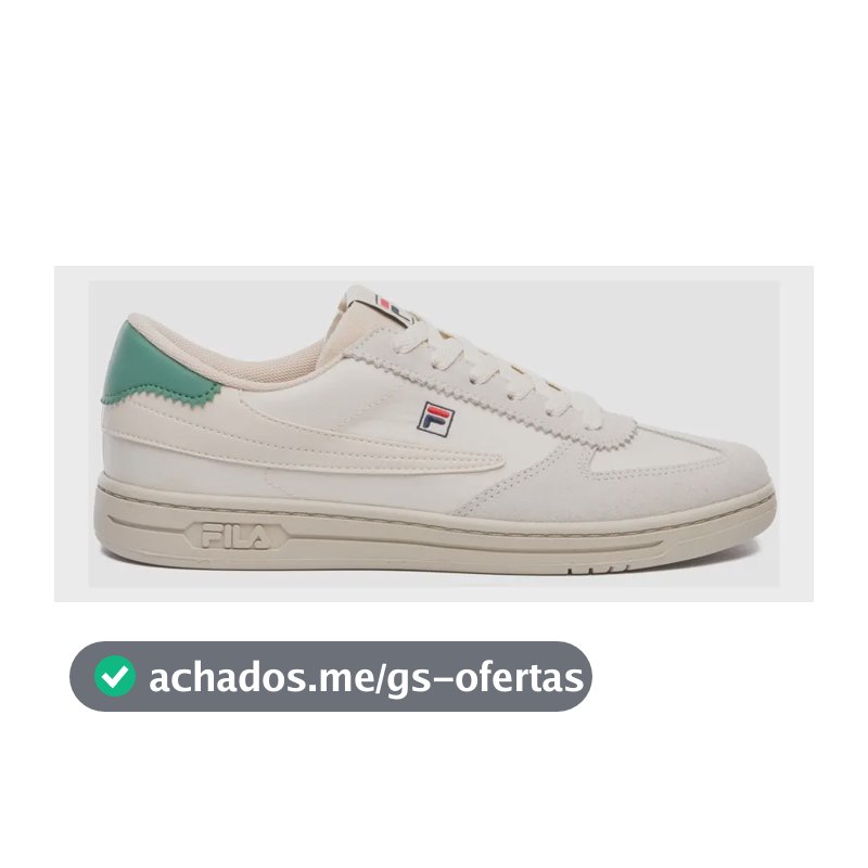 Tênis Masculino 88 T-toe Fila Bege/branco/verde Abeto Liso 39 Br