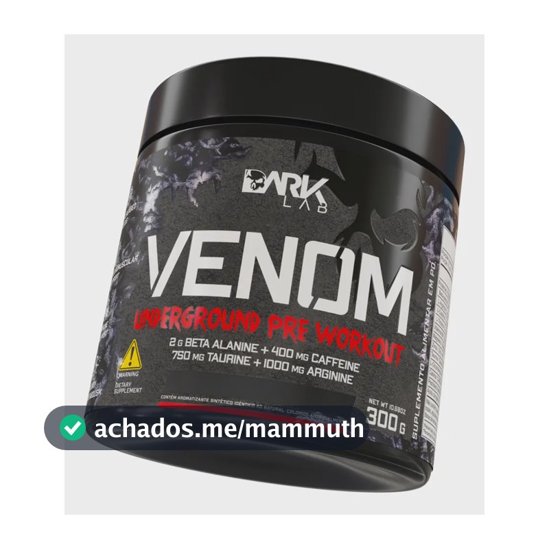 Suplemento em pó Dark Lab Venom underground Colostro sabor Mango Loko x 300g