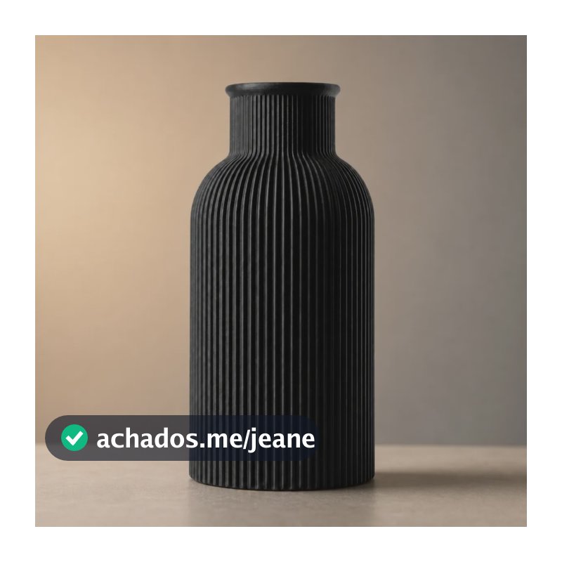 Enfeite De Mesa 15cm Objeto Decorativo Chic Para Decora Casa Preto