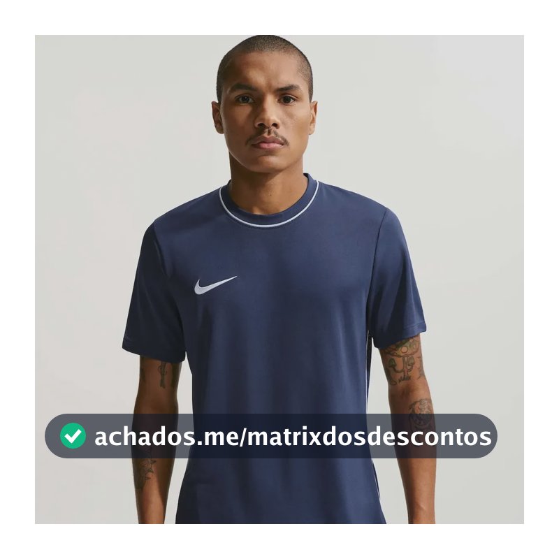 Camiseta Dri-fit Nike Park Masculina Azul-escuro G