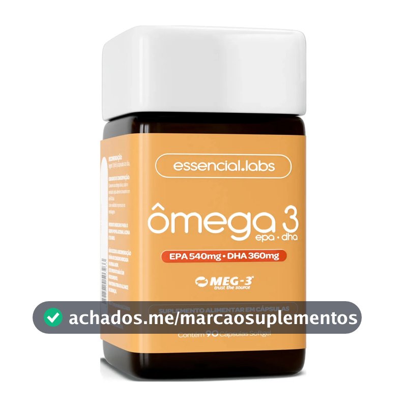 ÔMEGA 3 EPA DHA 1000mg com Selo MEG-3® - 90 Cápsulas Softgel - 100% Puro com Tecnologia Avançada e Alta Biodisponibilidade