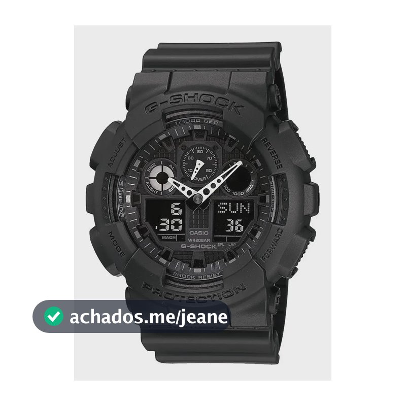 Relógio Masculino Casio G-shock Original Ga-100-1a1dr Preto