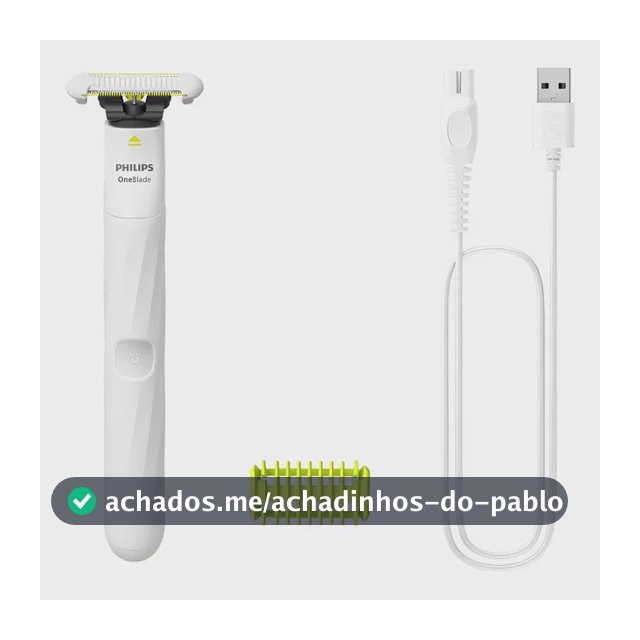Aparador E Raspador Oneblade Intimate Qp1924/10 Philips Branco 127/220v