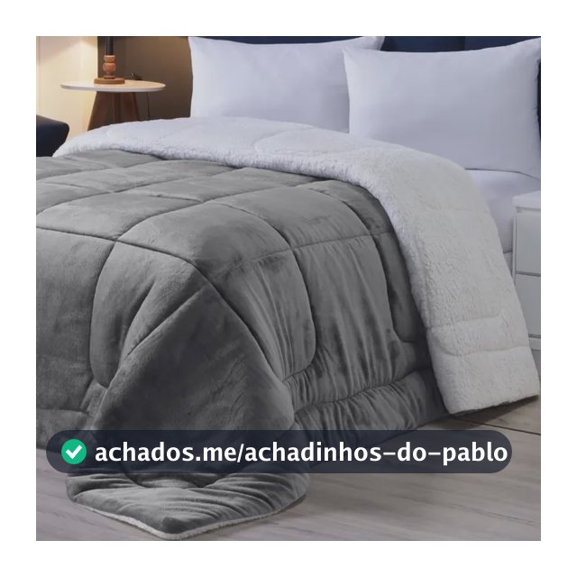 Edredom Casal Queen Manta Pele Lã Carneiro Grosso Quentinho