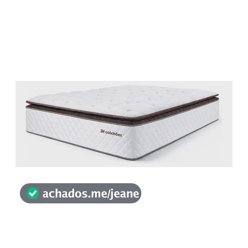 Colchão Queen Molas Ensacadas 158x198cm Premium Sleep BF Colchões