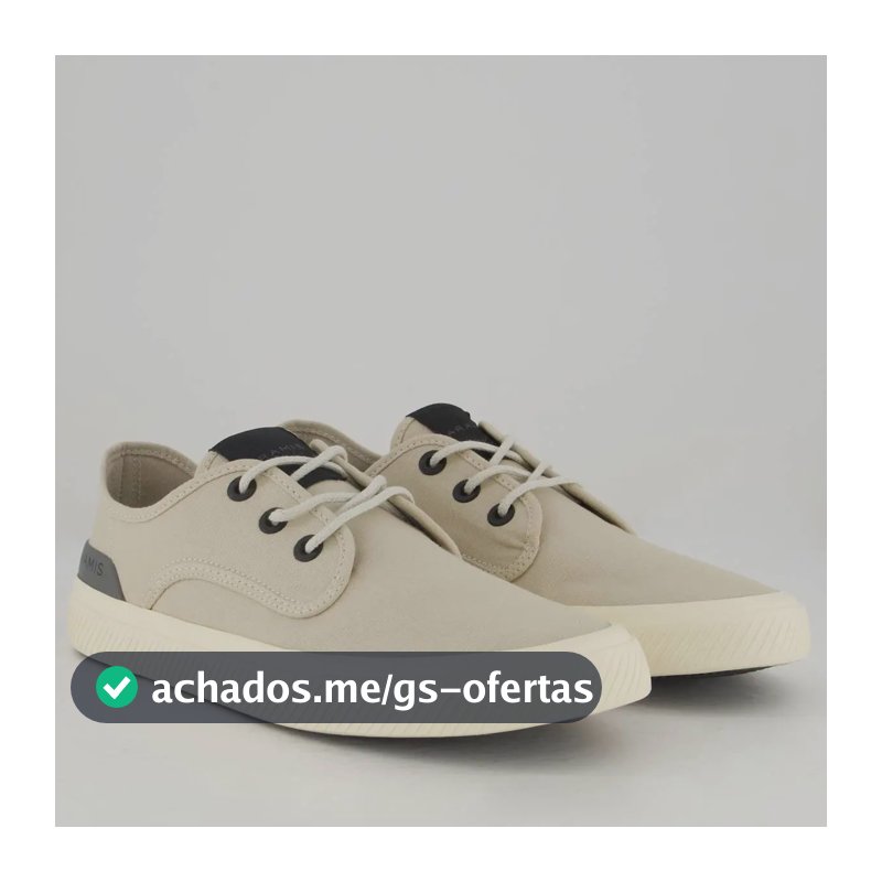 Tênis Aramis Daily Dock Canvas Bege Masculino Adulto