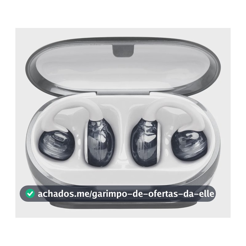 Fone de Ouvido Aberto Soundgear Clips JBL OpenSound, TWS Até 32h de Bateria e IP54