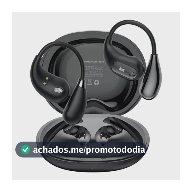 Fone de Ouvido Monster E29 Gamer Sem Fio Bluetooth 5.4, Intra-auricular e À Prova d'Água IPX6 Com Microfone HD e Cancelamento de Ruído