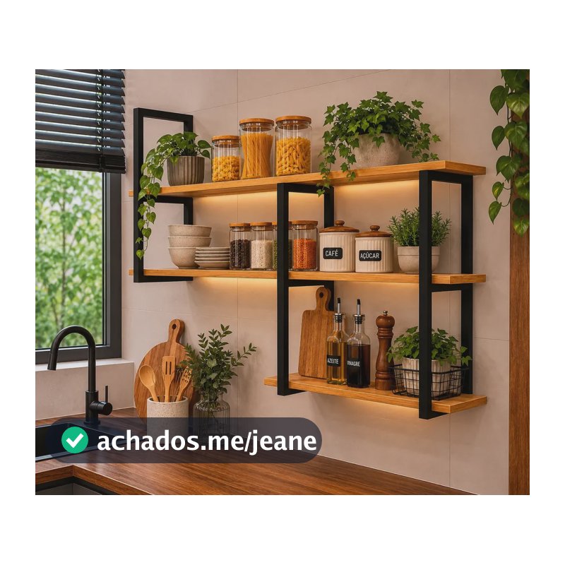 Prateleiras Organizadora Em Mdp De Parede Decorativos Marrom-claro