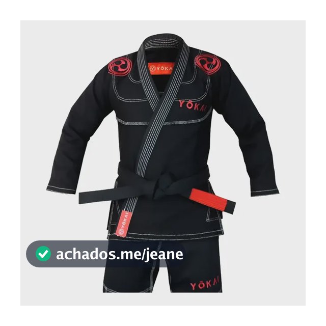 Kimono Jiu-jitsu Yokai Premium Edition - Preto Tamanho A4