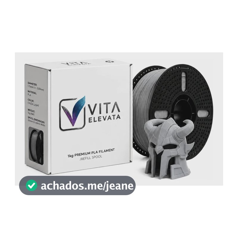 Filamento Pla Premium 1,75mm 1kg Impresso3d - 13 Cores Cinza