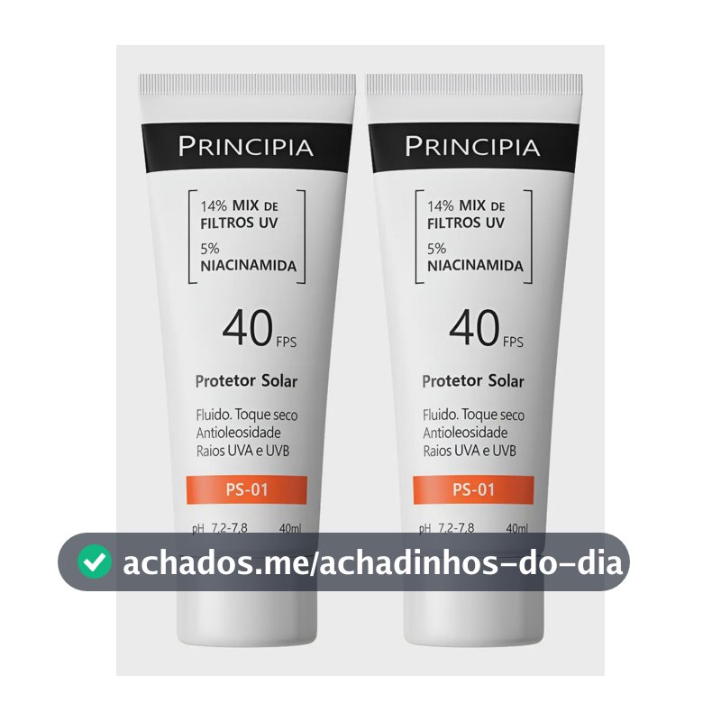 Principia Kit C/ 2 Protetor Solar Facial Ps-01 Fps 40