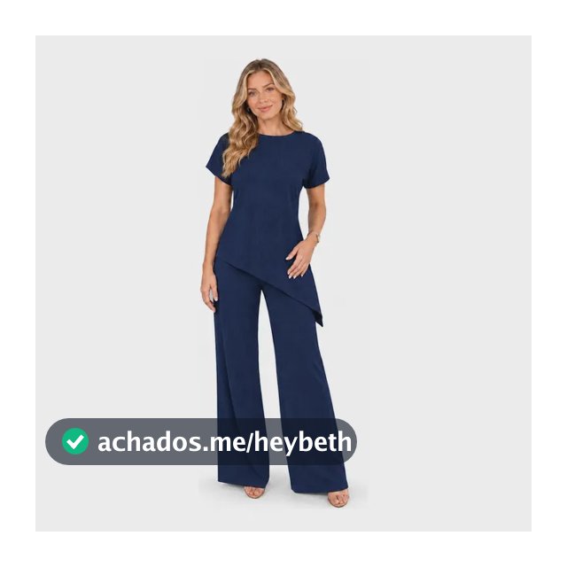Conjunto Feminino Comfy Blusa Assimétrica E Calça Pantalona