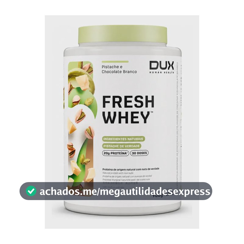Proteína Dux Nutrition FreshWhey em pó sabor Pistache e Chocolate Branco x 900g