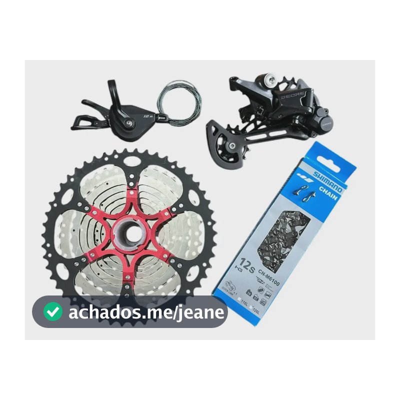 Kit Shimano Deore 12v 1x12 M6100 Padrão Hg K7 11x52t Mtb