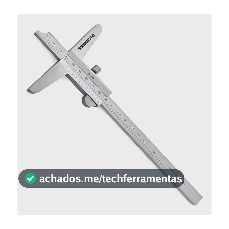 Paquímetro Profundidade Capacidade 200x0,02mm