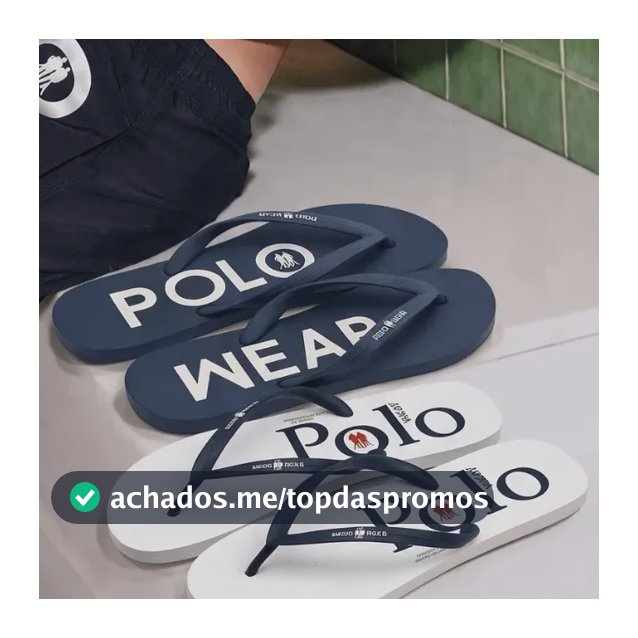 Kit 2 Chinelos Estampados Polo Wear