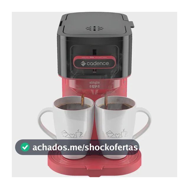 Cafeteira Single Up 0,30l 600w Vermelho/preto Cadence Cor Vermelho