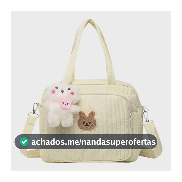 Bolsa Organizadora De Fraldas Portátil Bebê Bege