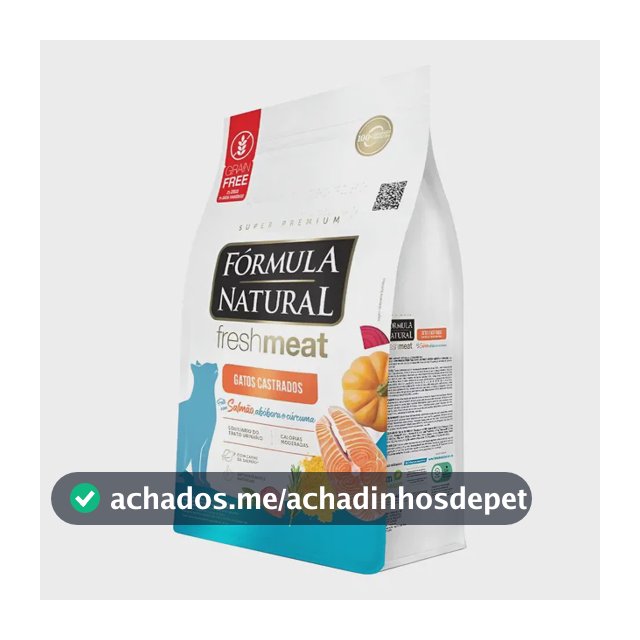 Ração Fórmula Natural Fresh Meat Gato Castrado Salmão 10,1kg