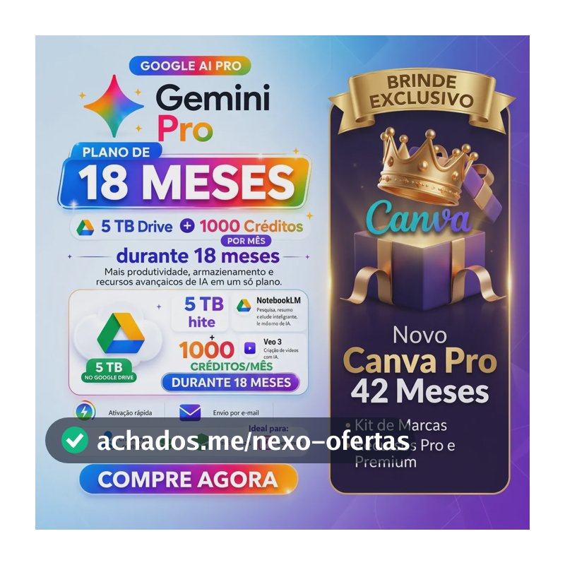 Google Gemini Ai Pro Global 18 Meses 5tb Digital