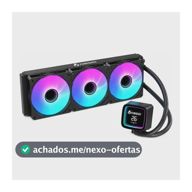 Water Cooler Obsid Pro 360 Digital Argb Amd E Intel Preto