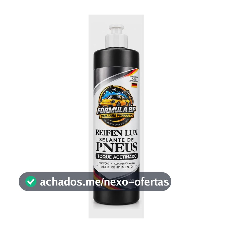 Pretinho Para Pneus E Restaurador Plásticos Reifen Lux 500ml Preto