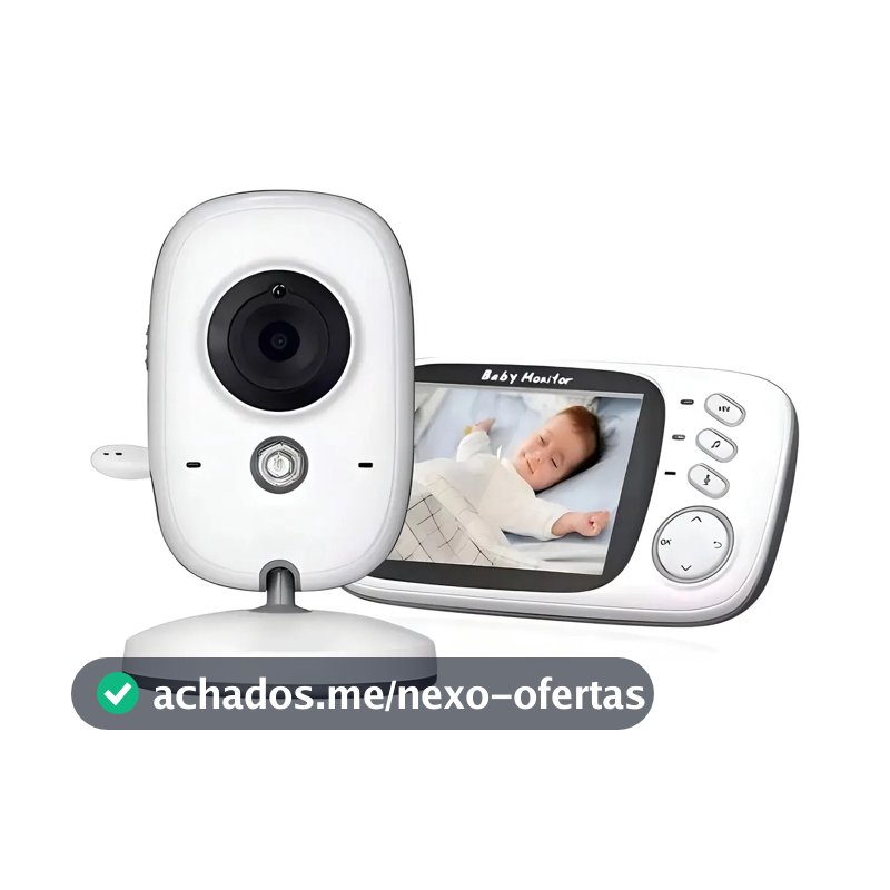 Baba Eletrônica Baby Monitor Visão Noturna Dual Audio Cor Branco G.Eye