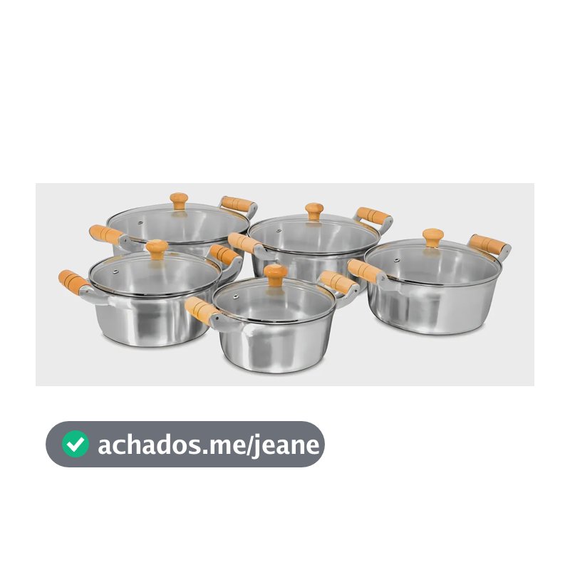 Jogo De Panela Aluminio Fundido Batido Grosso !! Cor Polido