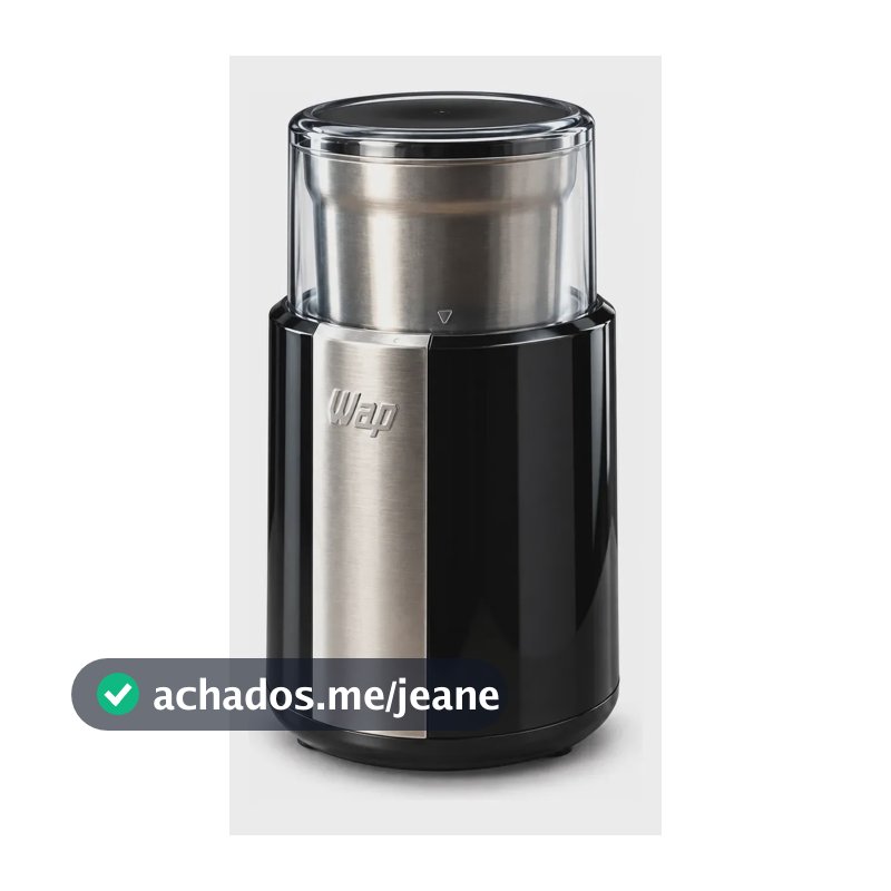 Moedor Elétrico De Café Wap 200w Lâmina Em Aço Inox 127v Preto