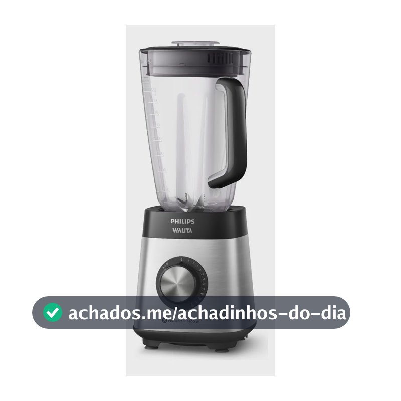 Liquidificador RI2244 Série 5000 Com Jarra Inquebrável Inox 1400W Capacidade Útil 2L Philips Walita