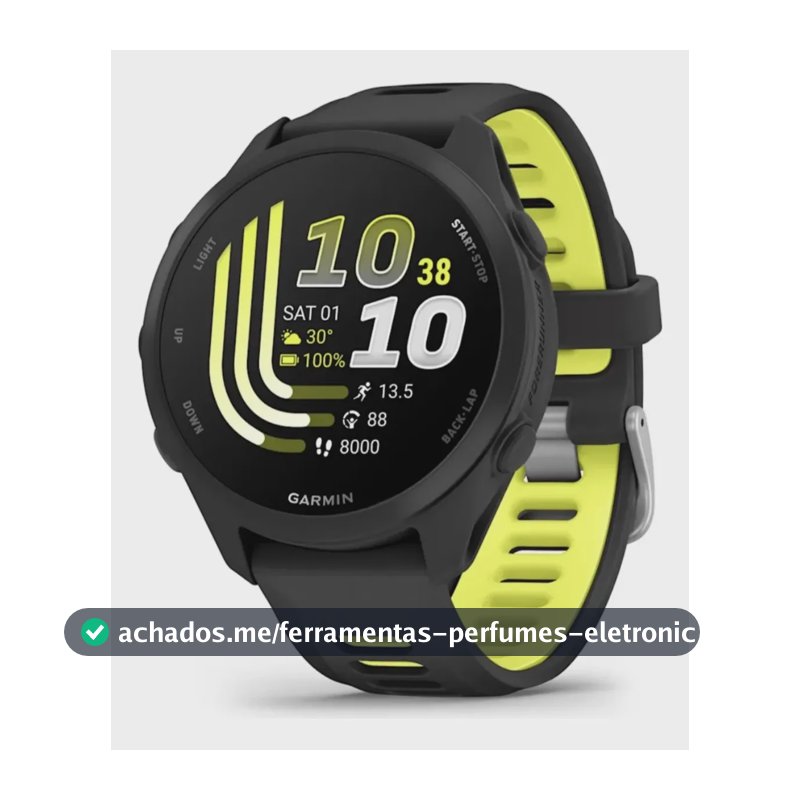 Smartwatch Garmin Forerunner 170 Music Gps 43mm Preto Mesh