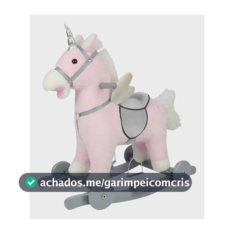 Unicornio 2 Em 1 Musical Revestido Pelucia C/ Rodas - Caa
