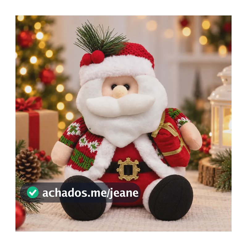 Boneco Papai Noel Enfeite De Natal Decoração Boneco De Neve Paipai Noel