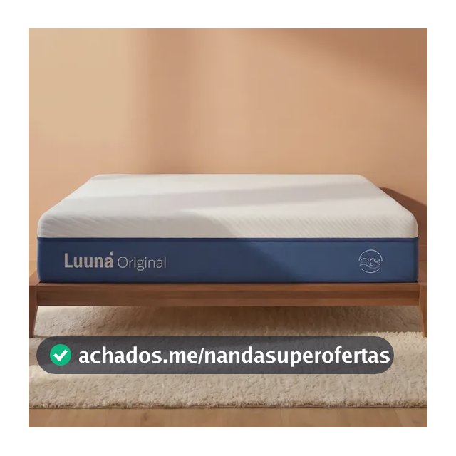 Colchão King Luuna Original Firme, Espuma 24cm com Bloqueio de Movimento