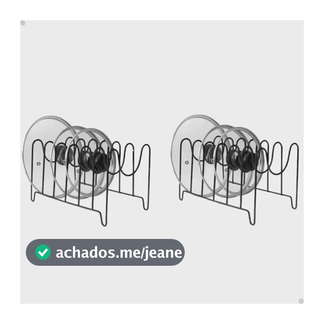 Kit 2 Organizador Aramado Porta Tampa Suporte Tampas Panelas