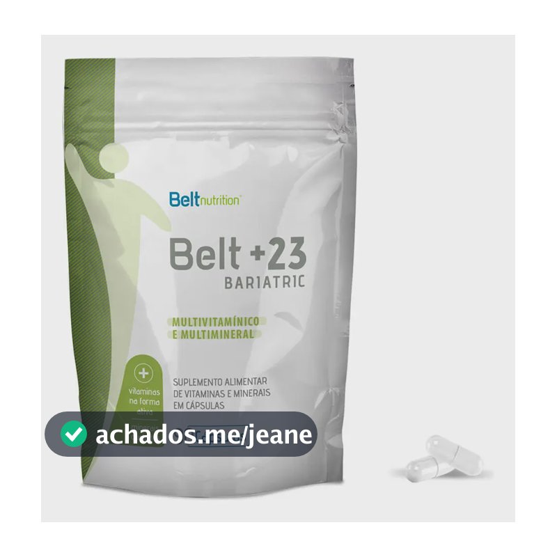 Belt +23 caps: multivitamínico para bariátricos Belt Nutrition em comprimidos Sem sabor de 90 un