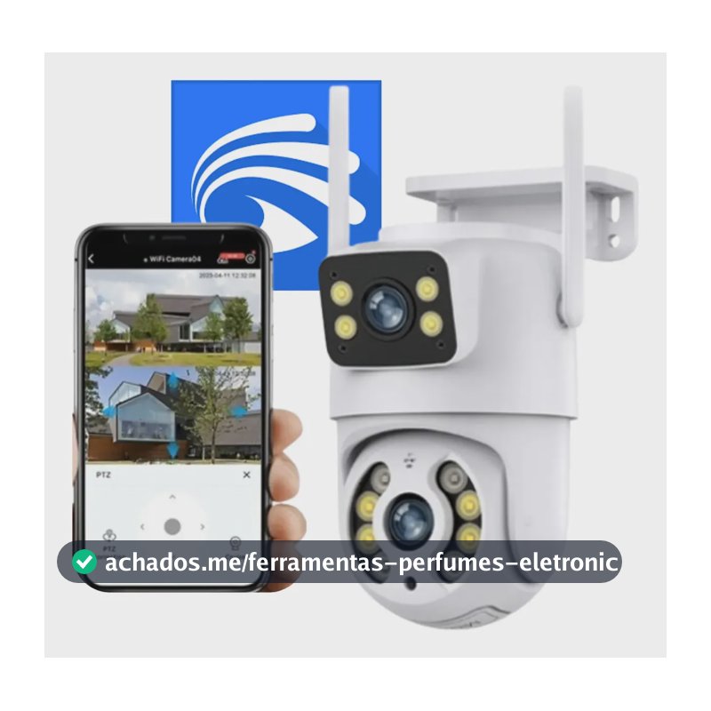Câmera Dupla Segurança Ip Wifi Externa Lente 6mp App Yoosee Câmera Dupla Segurança